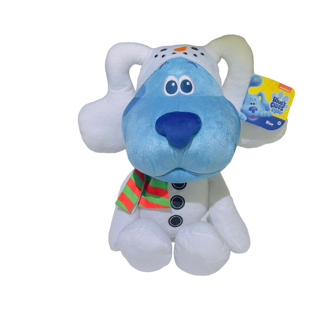 Blue’s Clues & You Blues Christmas Snowman 16” Plush Stuffed Toy Nickelodeon NWT